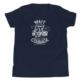 Wait For The Lord - Youth Short Sleeve T-Shirt