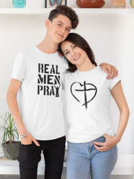 Real Men Pray - Youth Short Sleeve T-Shirt