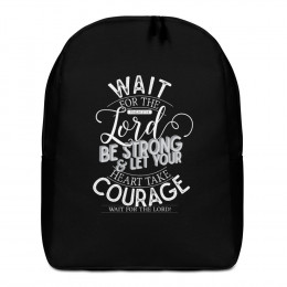 Wait For The Lord - Minimalist Backpack